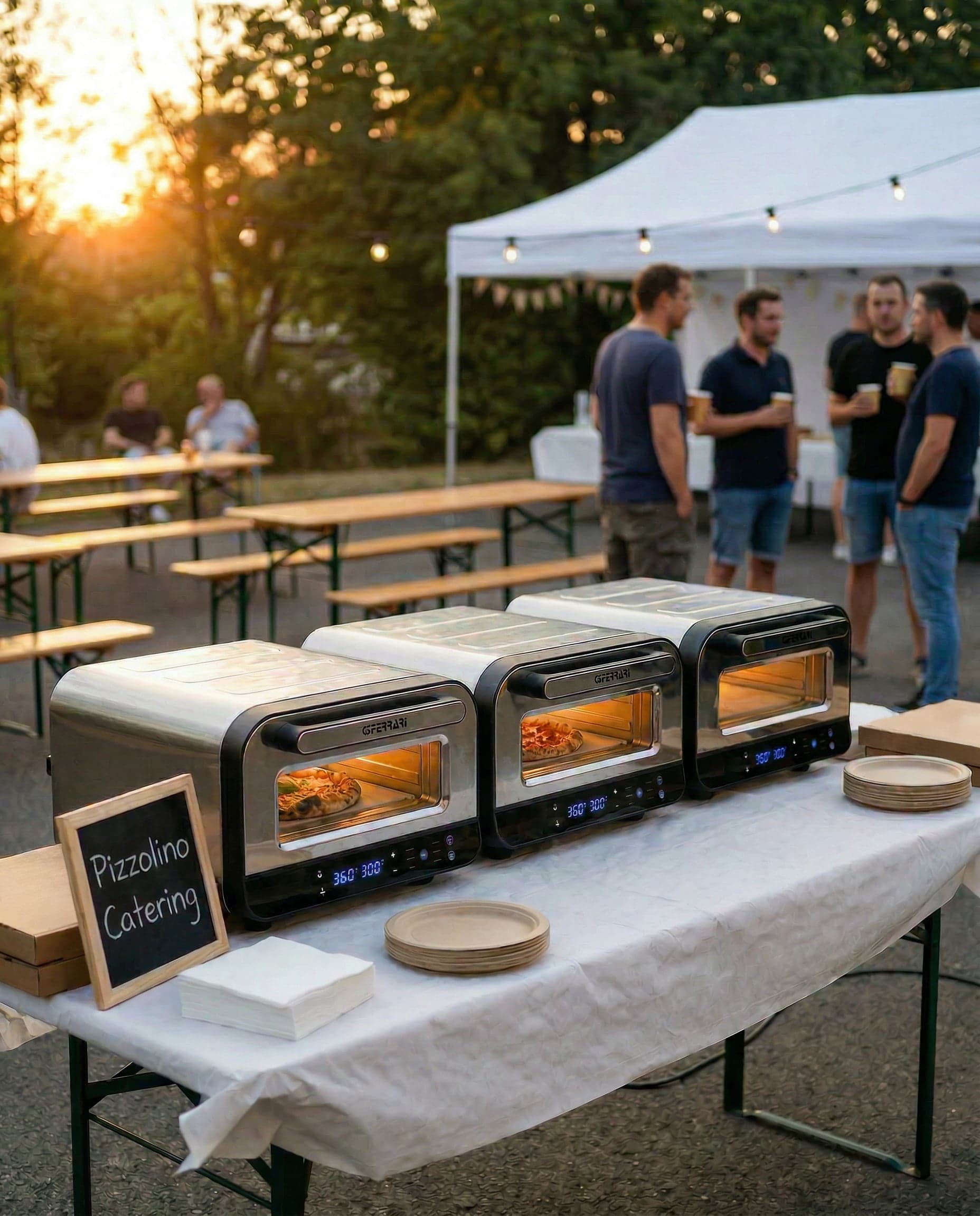 Mobiler Pizzaofen für Catering und Events