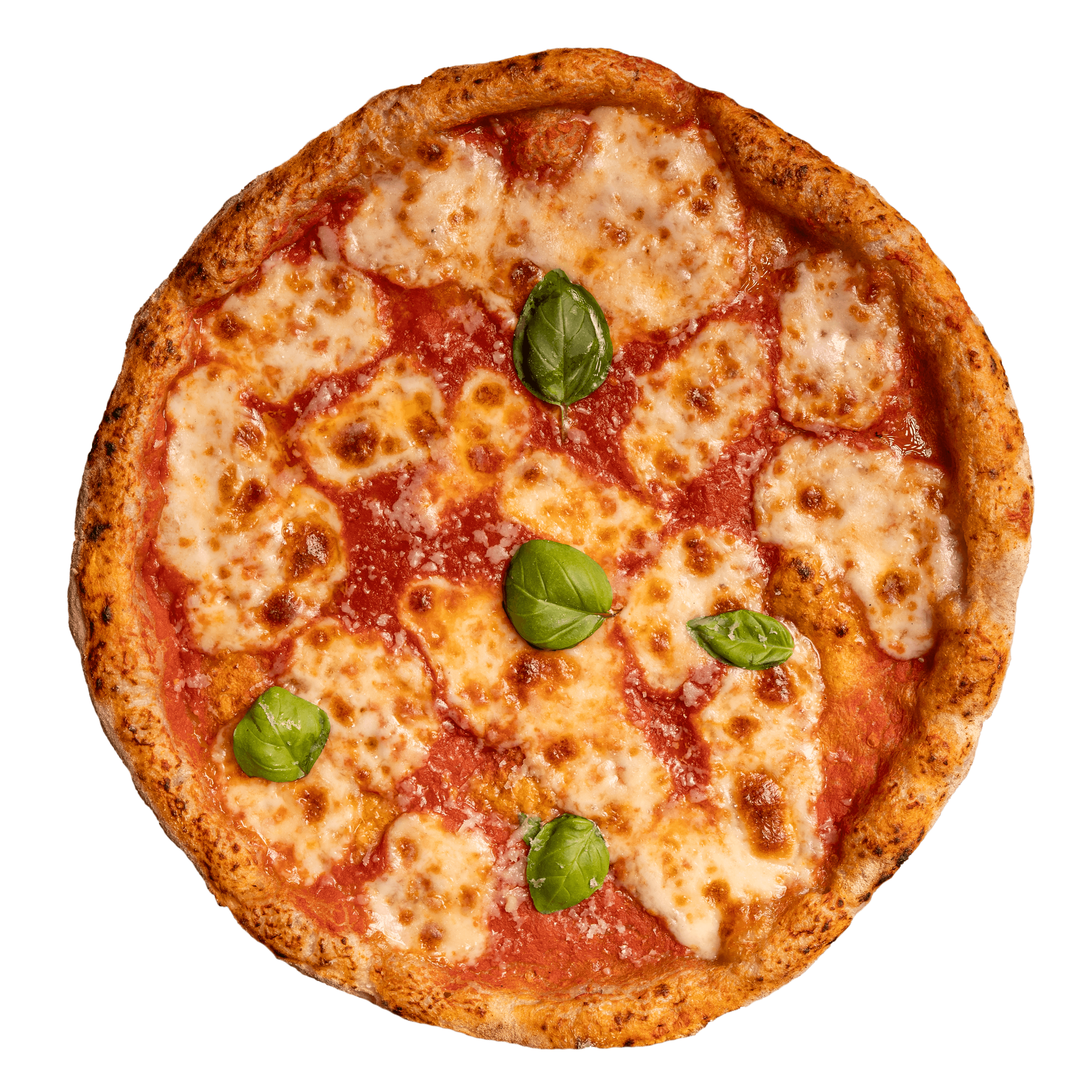 Pizza Margherita GLUTENFREI — Unsere klassische Margherita — jetzt auch als glutenfreie Variante. Gleicher Geschmack, gleiche Qualität.